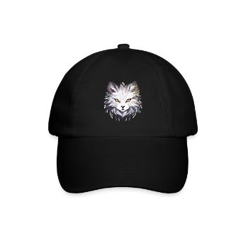 Chat - illustration - Casquette classique - noir/noir - Devant