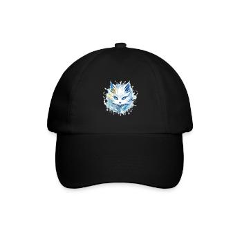 Chat - illustration - Casquette classique - noir/noir - Devant
