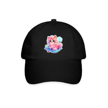 Chat - illustration - Casquette classique - noir/noir - Devant