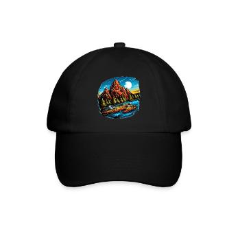 Paysage - Illustration - Casquette classique - noir/noir - Devant