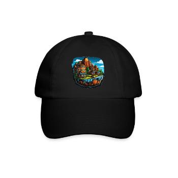 Paysage - Illustration - Casquette classique - noir/noir - Devant