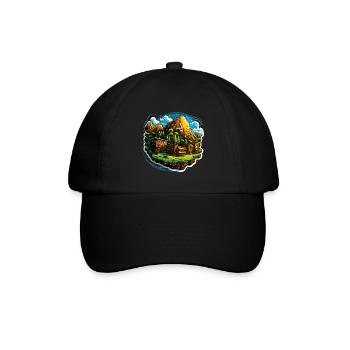 Paysage - Illustration - Casquette classique - noir/noir - Devant