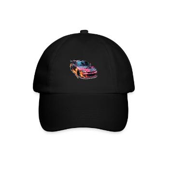 Car - Illustration - Baseball Cap - black/black - Front