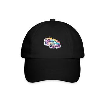 Car - Illustration - Baseball Cap - black/black - Front