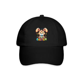 Happy Easter - Easter Bunny Illustration - Baseball Cap - black/black - Front