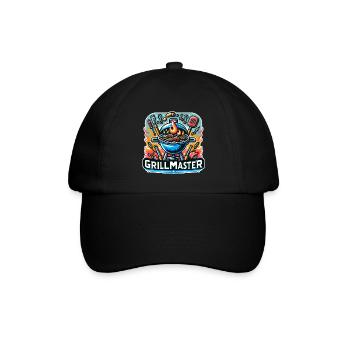 GrillMaster - Illustration de gril - Casquette classique - noir/noir - Devant
