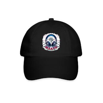 Ressentez les rythmes - Illustration d'un casque - Casquette classique - noir/noir - Devant