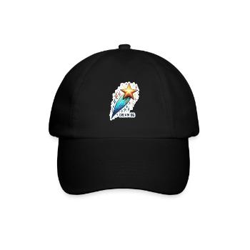 Rêvez grand - Illustration d’étoile filante - Casquette classique - noir/noir - Devant
