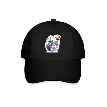 Rêvez grand - Illustration d’étoile filante - Casquette classique - noir/noir - Devant