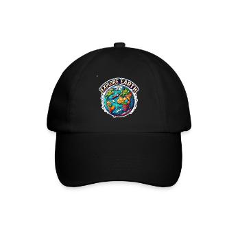Explorez la Terre - Illustration de la Terre - Casquette classique - noir/noir - Devant