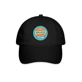 Ich kann es dir erklären Lustige Sprüche Humor - Baseballkappe - Schwarz/Schwarz - Vorne