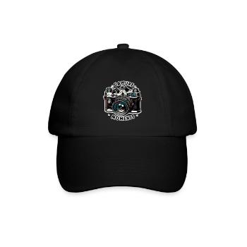 Capturer des moments - Illustration de l’appareil photo - Casquette classique - noir/noir - Devant