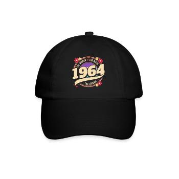 Année 1964 La Légende 60 Ans Anniversaire - Casquette classique - noir/noir - Devant