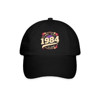 Year 1984 The Legend 40 Years Anniversary - Baseball Cap - black/black - Front
