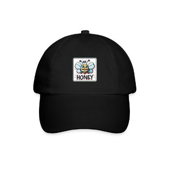 Oh Honey - Bees Illustration - Baseball Cap - black/black - Front
