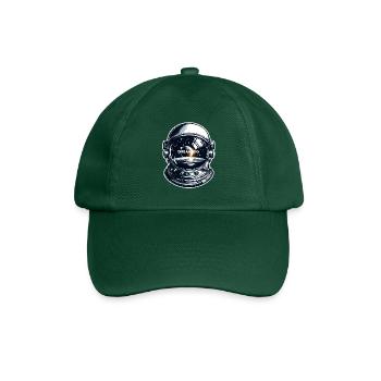 Dream Big - Astronaut Illustration - Baseball Cap - bottle green - Front