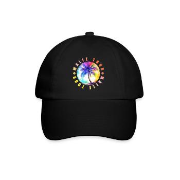 Malle Tour Bunt - Baseballkappe - Schwarz/Schwarz - Vorne