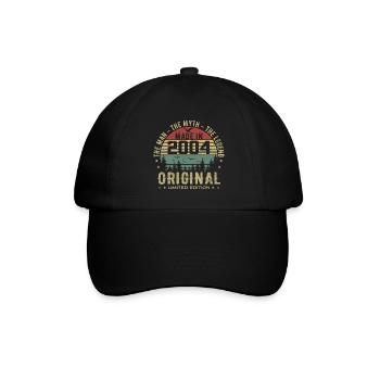 Original 2004 Retro 2004 Birthday Gift 2004 - Baseball Cap - black/black - Front