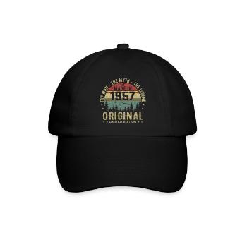 Original 1957 Retro 1957 Cadeau Anniversaire 1957 - Casquette classique - noir/noir - Devant