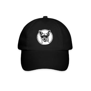 Chihuahua Dog - Baseball Cap - black/black - Front