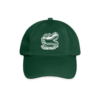 Crocodile Alligator - Baseball Cap - bottle green - Front