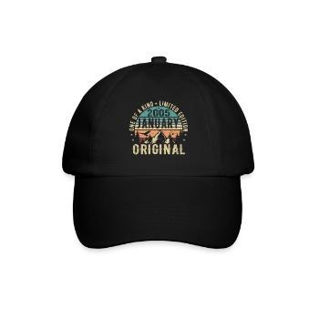 Cadeau d’anniversaire Janvier 2005 - Janvier 2005 - Casquette classique - noir/noir - Devant