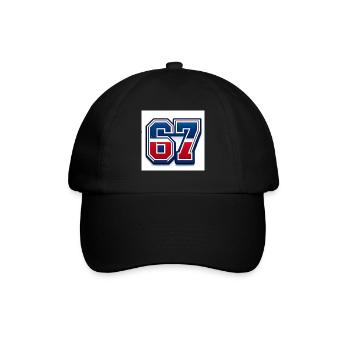 67 Numéro patriotique - Casquette classique - noir/noir - Devant