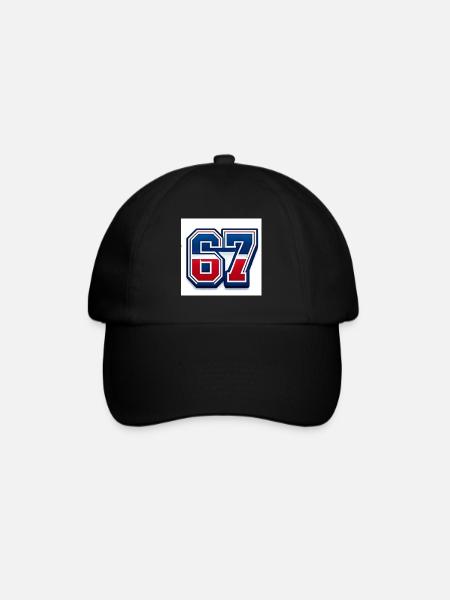 67 Patriotic Number - Baseball Cap - black/black