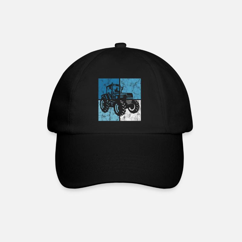 Tracteurs tracteurs ferme rétro tracteurs tracteurs - Casquette classique - noir/noir