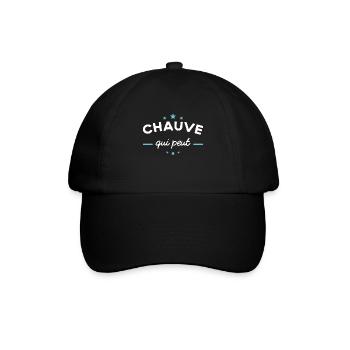 Chauve, idée cadeau humour cheveux calvitie - Casquette classique - noir/noir - Devant