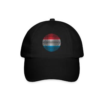 Drapeau luxembourgeois Drapeau luxembourgeois Accueil - Casquette classique - noir/noir - Devant