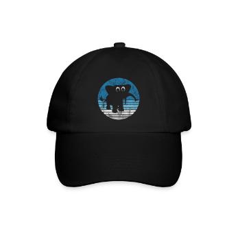 Eléphant éléphant pour enfants - Casquette classique - noir/noir - Devant