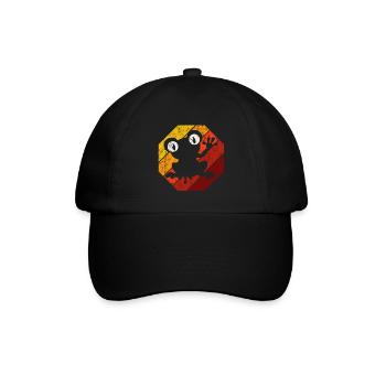 Frosch Frösche Geschenk für Kinder Lustig Witzig - Baseballkappe - Schwarz/Schwarz - Vorne