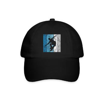 Skateboarder Skateboard Skater Skate Skateing - Casquette classique - noir/noir - Devant