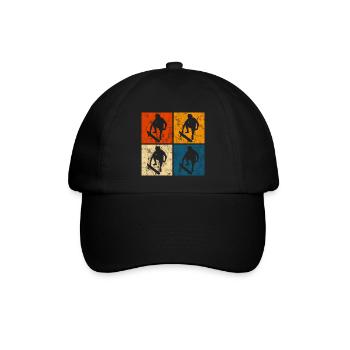 Skateboarder Skateboard Skater Skate Skateing - Casquette classique - noir/noir - Devant