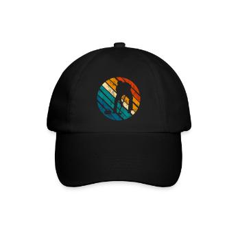 Curling sur glace Curling Retro Cadeau - Casquette classique - noir/noir - Devant