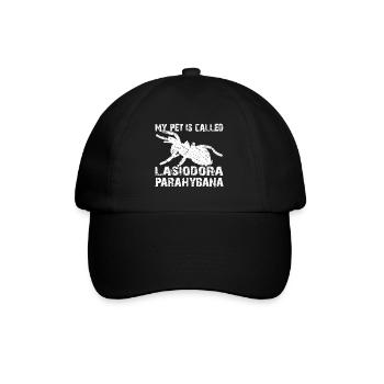 Mein Haustier heisst Lasiodora Parahybana - Baseballkappe - Schwarz/Schwarz - Vorne