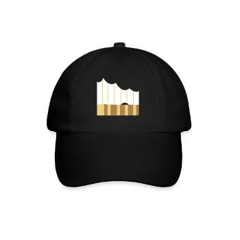Elbphilharmonie Hamburg - Baseballkappe - Schwarz/Schwarz - Vorne