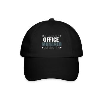Office Manager Qui Déchire Cadeau - Casquette classique - noir/noir - Devant