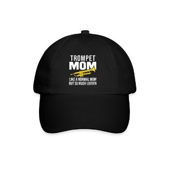 Mama täuscht - Baseballkappe - Schwarz/Schwarz - Vorne