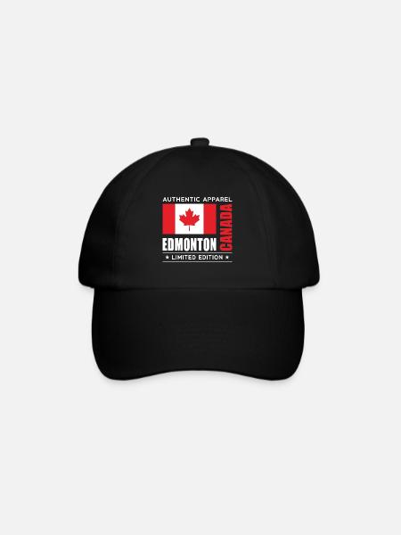Edmonton - Baseballkappe - Schwarz/Schwarz