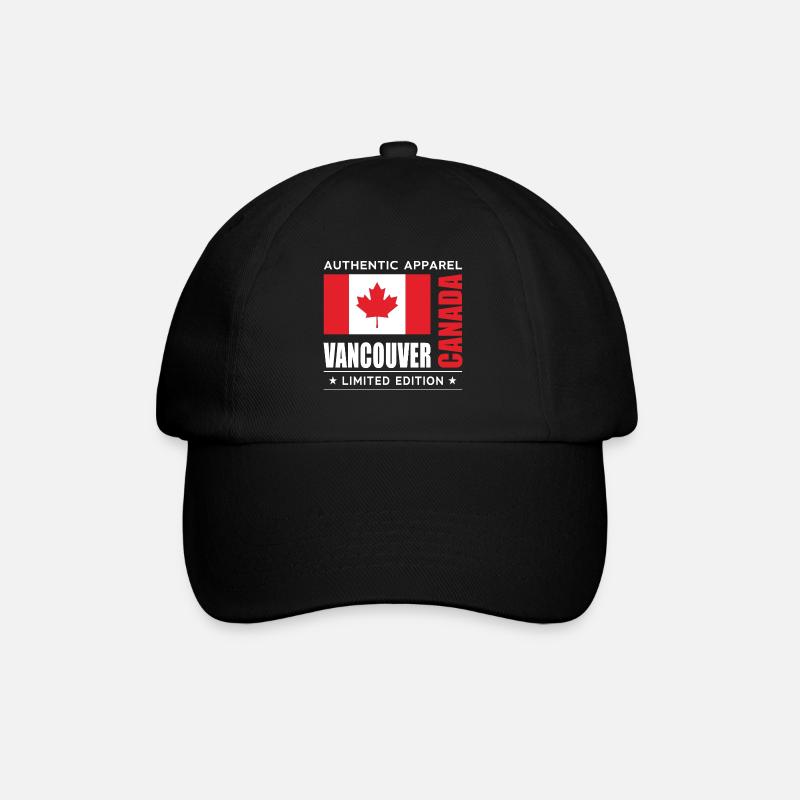 Vancouver - Baseballkappe - Schwarz/Schwarz