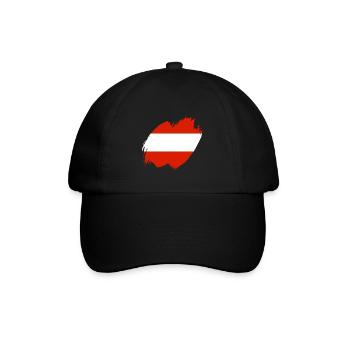 Austria Flag Austria Austrian Flag AT - Baseball Cap - black/black - Front