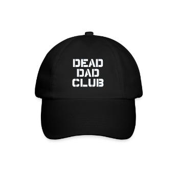 Dead Dad Club Vintage Lustiger Spruch - Baseballkappe - Schwarz/Schwarz - Vorne