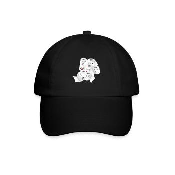 Papier toilette. Beaucoup. Virus. Gardez l'humour - Casquette classique - noir/noir - Devant