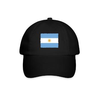 Drapeau de l’Argentine Amérique du Sud Drapeau de l’Argentine - Casquette classique - noir/noir - Devant