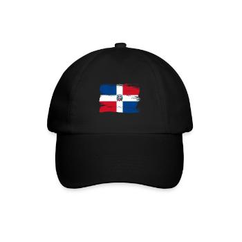 Dominican Republic Flag Dom Rep Flag Travel - Baseball Cap - black/black - Front