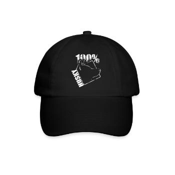 HUSKY 100 - Baseball Cap - black/black - Front