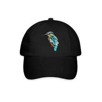 gxp ice bird kingfisher vector art - Baseball Cap - black/black - Front