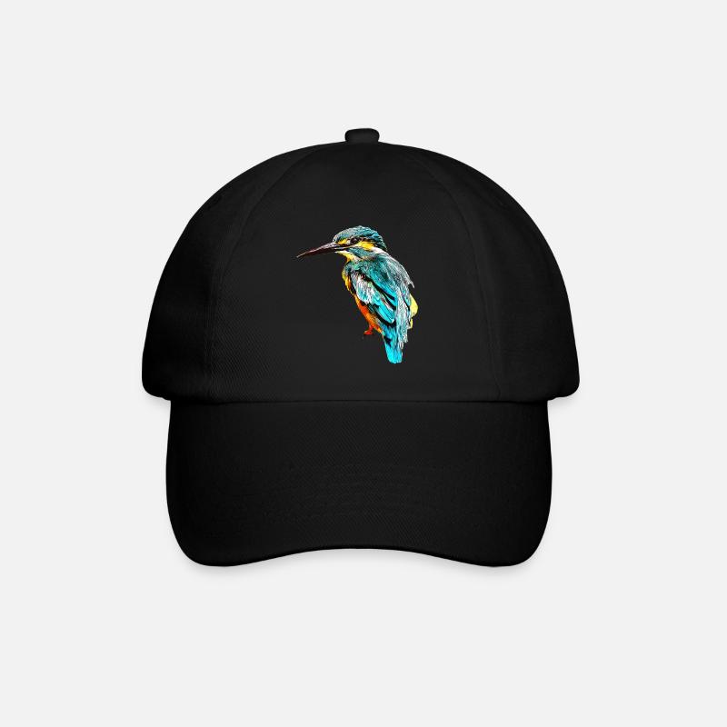 gxp ice bird kingfisher vector art - Baseball Cap - black/black